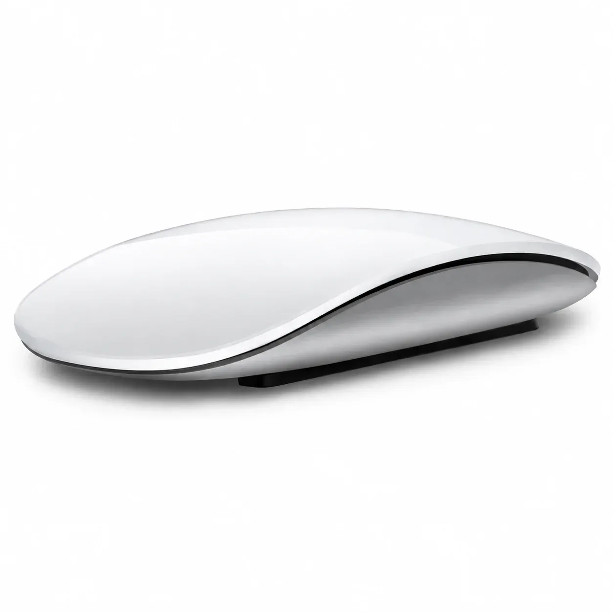 Souris sans fil ultra-fine blanche vue d'ensemble