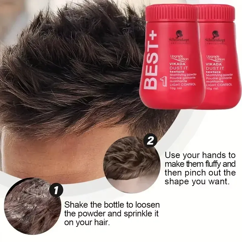 Poudre coiffante volumisante pour cheveux moelleux, absorbant l'excès de sébum, sans rinçage, pour homme et femme 6