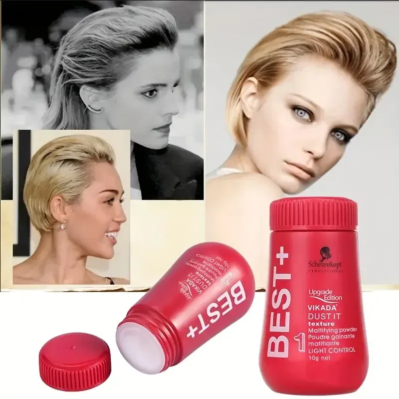 Style décontracté avec poudre coiffante