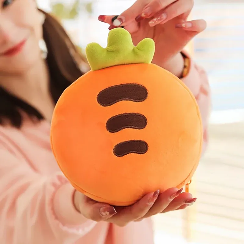 Oreiller de voyage 2 en 1 en peluche, sangle élastique