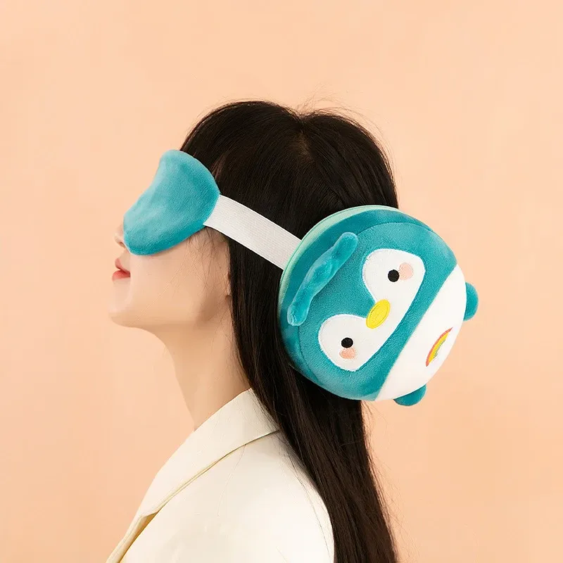 Oreiller de voyage 2 en 1 en peluche, utilisation en voyage