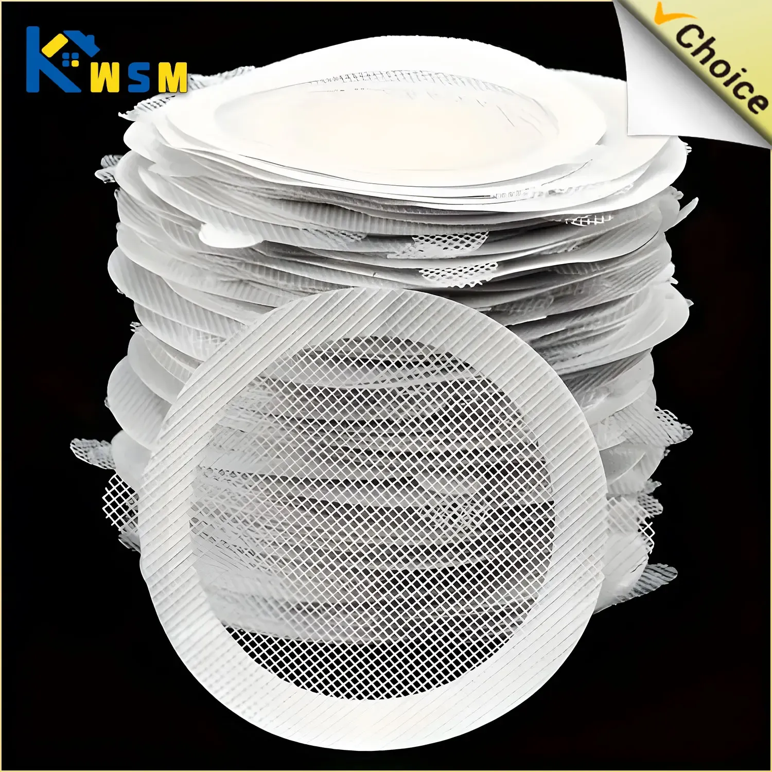 Filtres de vidange de sol jetables anti-colmatage pour salle de bains et cuisine (lot de 10 à 200) - Image 1