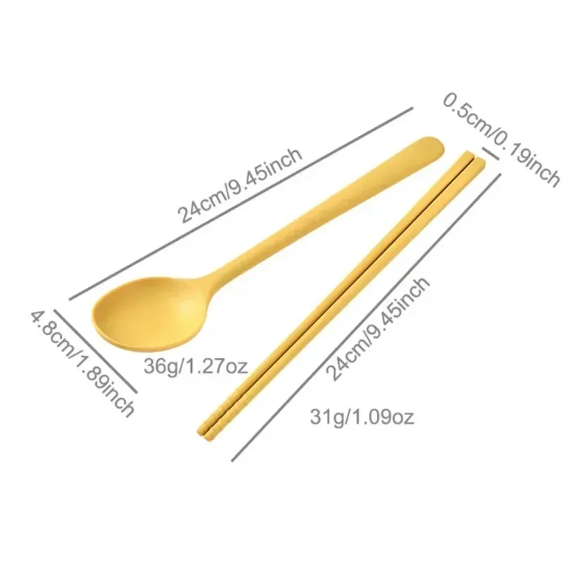 Ensemble d'ustensiles de cuisine en silicone : baguettes à sushi, cuillères à café et cuillères à dessert 3