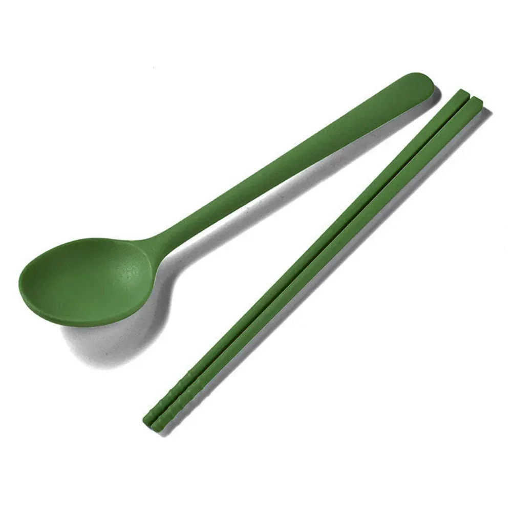 Ensemble d'ustensiles de cuisine en silicone : baguettes à sushi, cuillères à café et cuillères à dessert 11