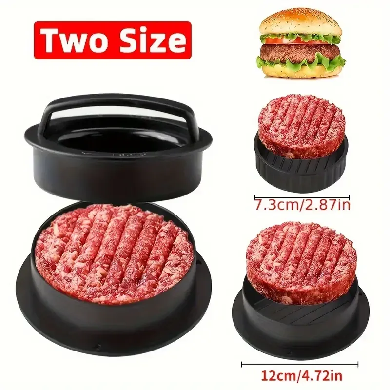Presse à hamburgers et moule à galettes 3-en-1 pour galettes de bœuf et de poulet farcies - Image 1