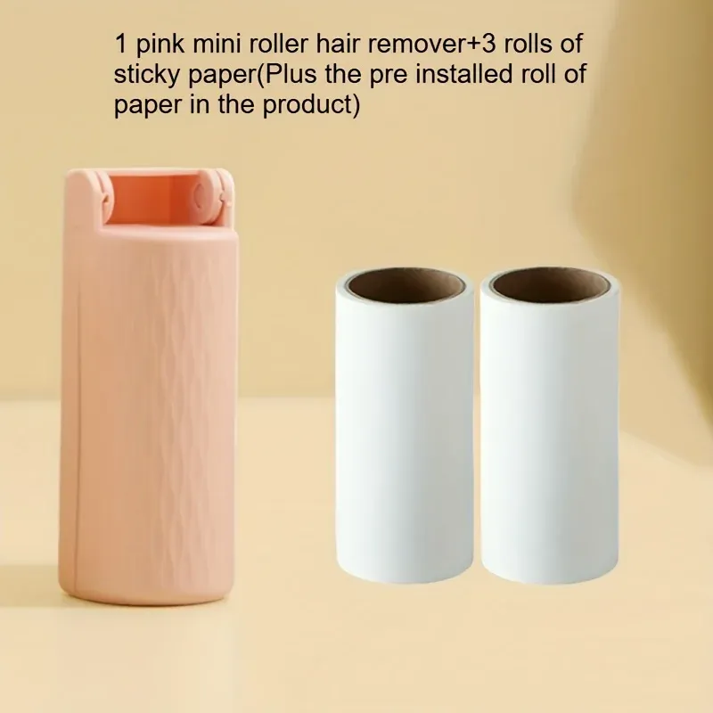 Lot de 4 ou 6 rouleaux anti-poussière et anti-poils pour animaux, mini, portables et pliables, 180 feuilles ultra-adhésives et amovibles 9
