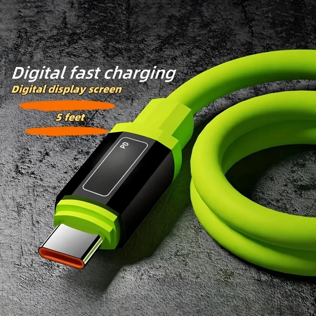 Câble USB Type-C à charge rapide PD pour téléphone, compatible iPhone, Samsung, Xiaomi et Huawei