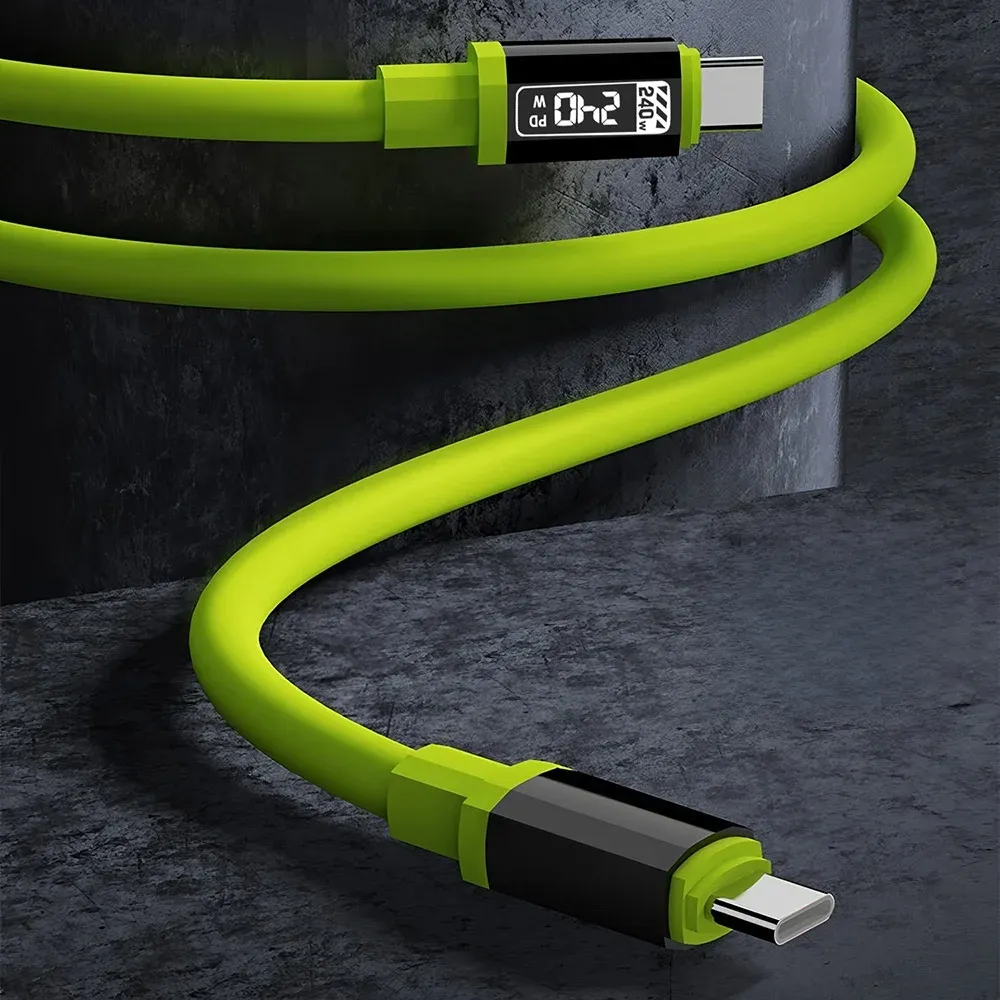 Câble USB Type-C à charge rapide, détail du connecteur