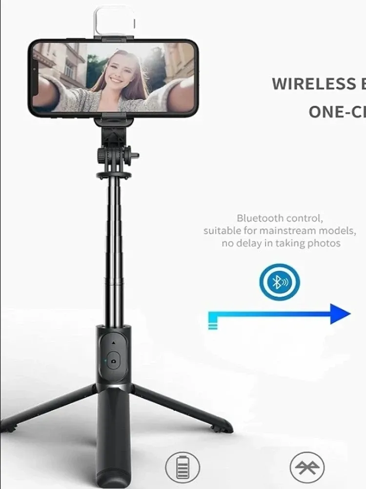 Trépied perche à selfie avec télécommande Bluetooth