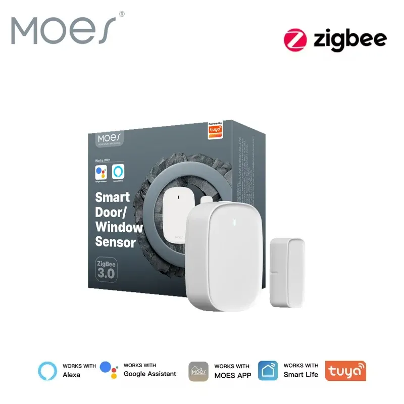 Capteur de porte et fenêtre intelligent Zigbee 3.0 Tuya MOES, compatible application Smart Life, Alexa et Google Home 7
