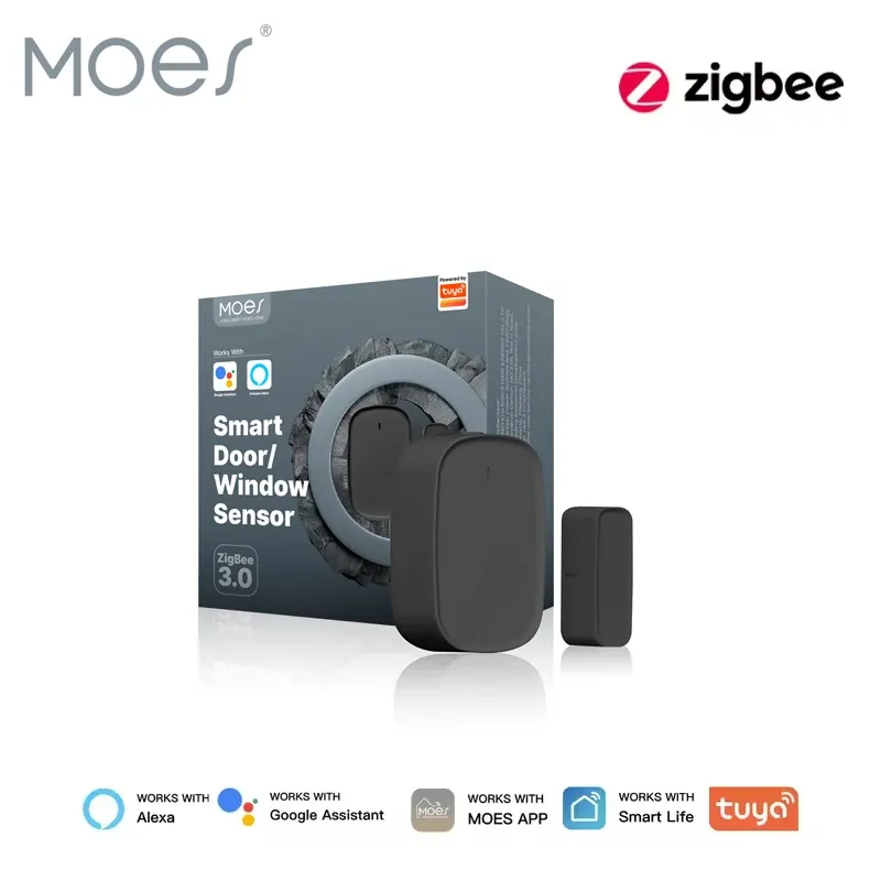 Capteur de porte et fenêtre intelligent Zigbee 3.0 Tuya MOES, compatible application Smart Life, Alexa et Google Home 8