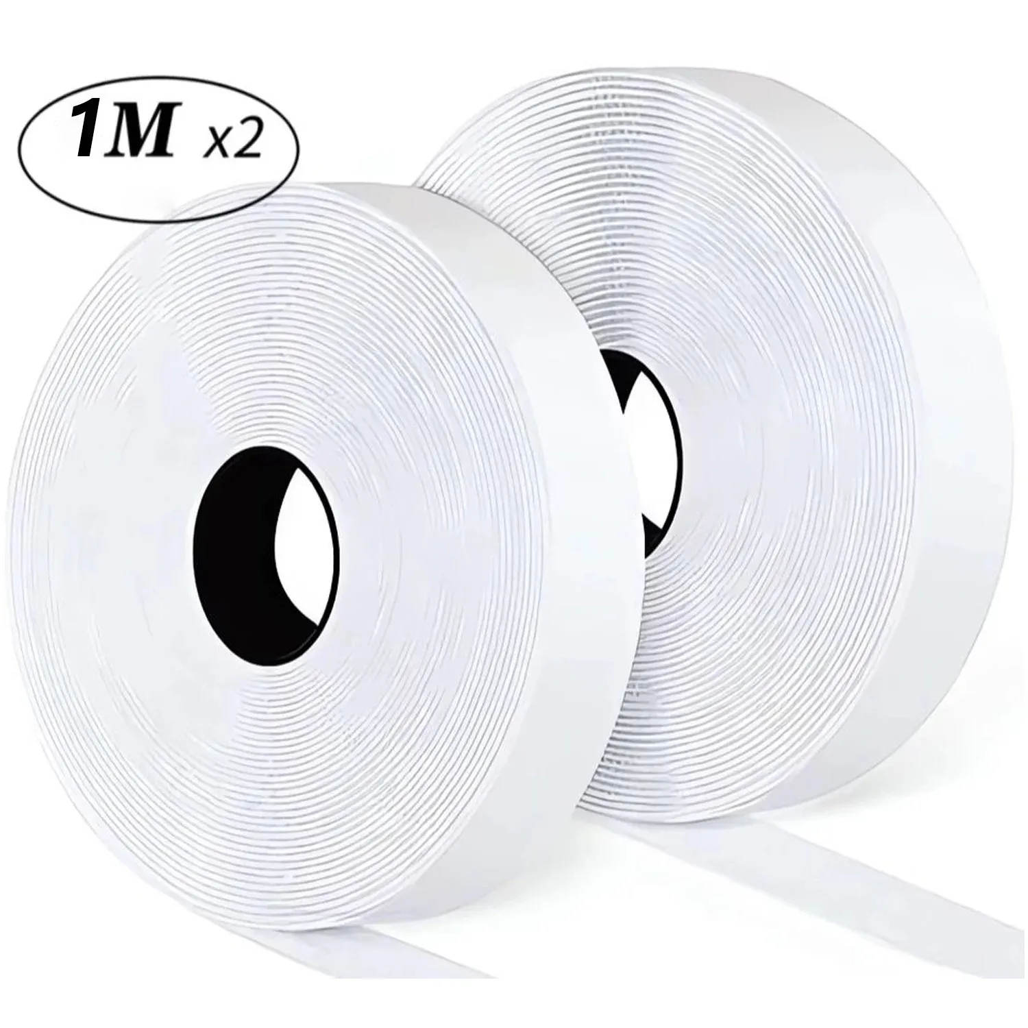 Bandes auto-adhésives à crochets et boucles, 20 à 50 mm, blanc, 1, 2 ou 5 m 8