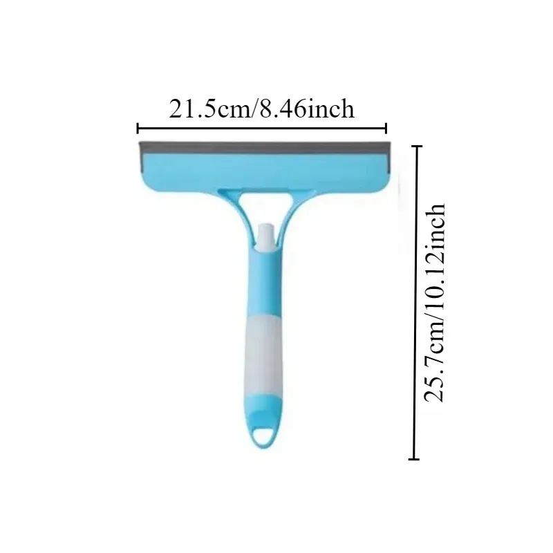 Brosse de nettoyage multifonction pour vitres avec pulvérisateur et brosse en caoutchouc pour automobile 3