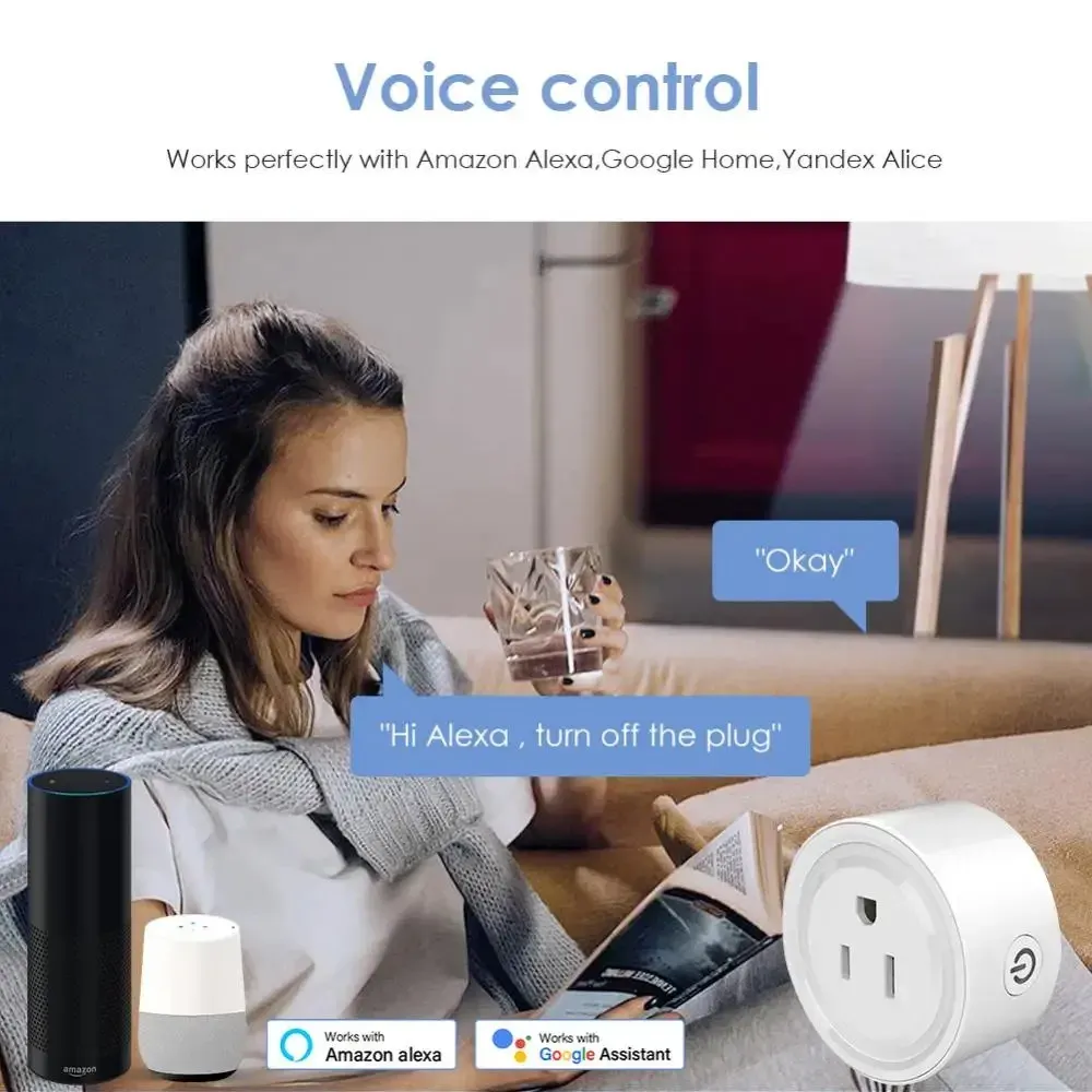 Contrôle vocal de la prise intelligente
