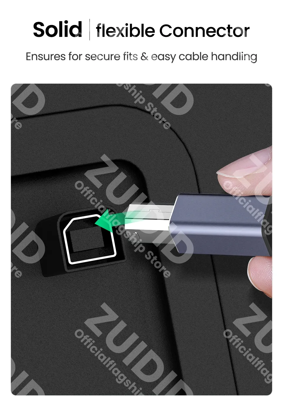 Câble USB Type-C vers USB Type B 2.0, connexion à l'ordinateur