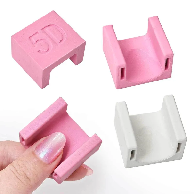 Bâton magnétique pour nail art, blanc, rose, aimant automatique 5D, idéal pour le bricolage, vernis gel effet œil de chat, outil de manucure 6