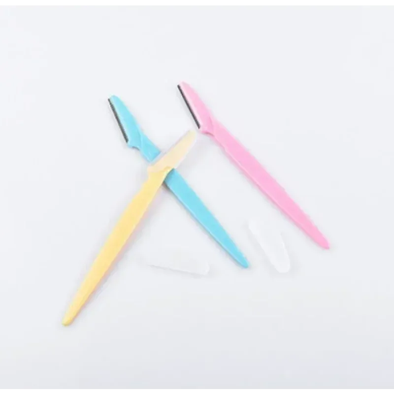 Rasoir portable à lame pour sourcils et visage, lot de 3 3
