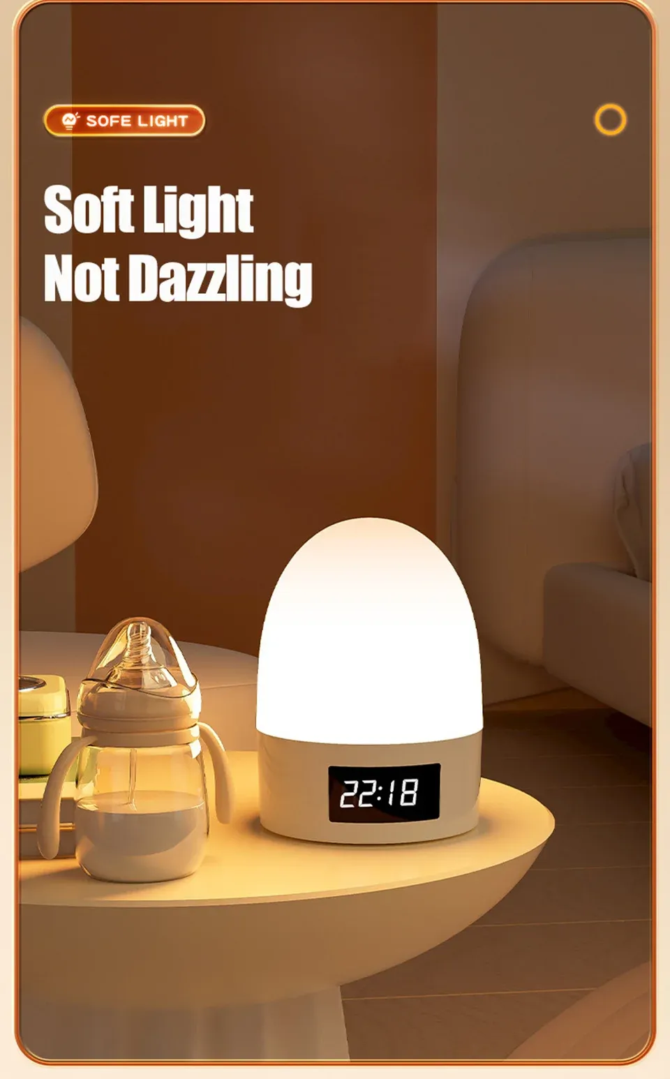 Veilleuse tactile, ambiance de chambre d'enfant