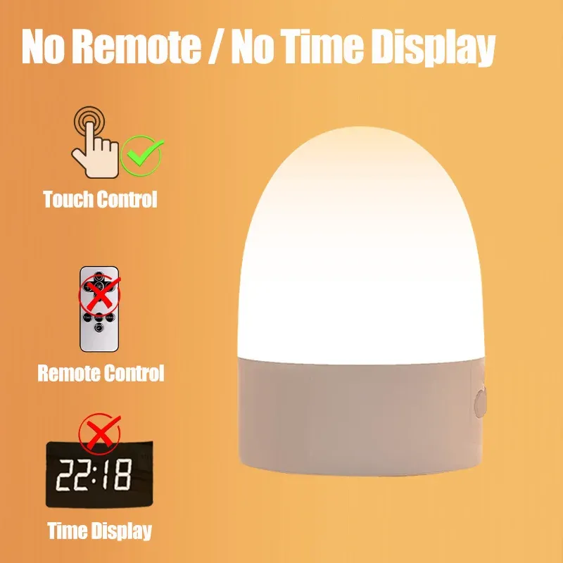 Veilleuse tactile rechargeable sans fil à 3 couleurs pour chambre de bébé, lampe de chevet USB à LED, lumière douce d'ambiance pour enfants 15
