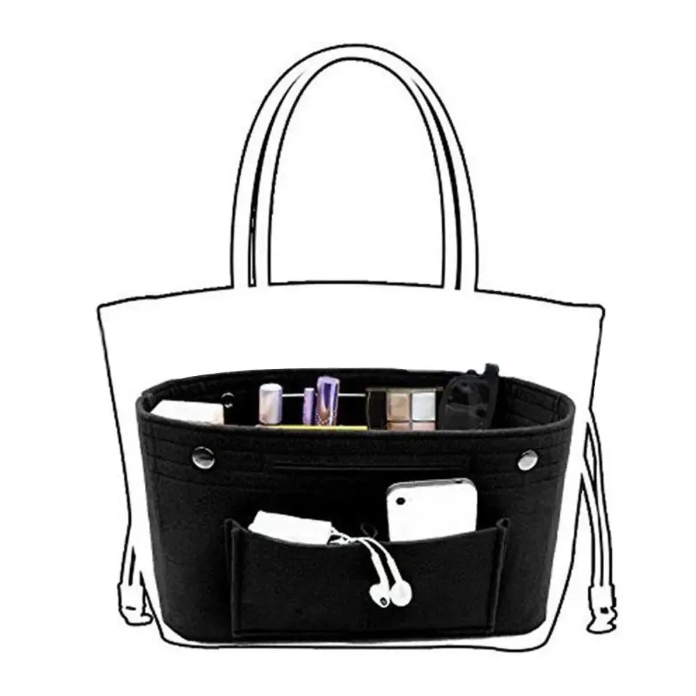 Sac à main en feutre pour femme avec organisateur intérieur 5