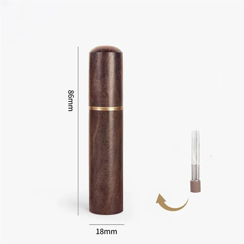 Doseur à café en acier inoxydable avec outil WDT et niveleur, accessoire barista 6