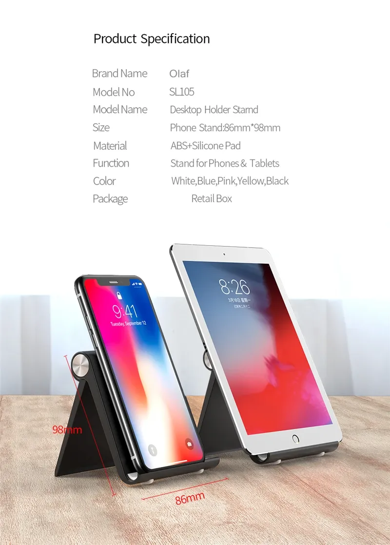 Support de téléphone - détail du design