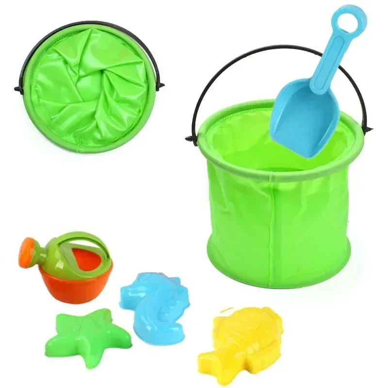 Seau de plage pliable pour enfants, jouet de jardinage, outil de jeu pour piscine extérieure, jouet aquatique d'été, cadeau d'anniversaire 2