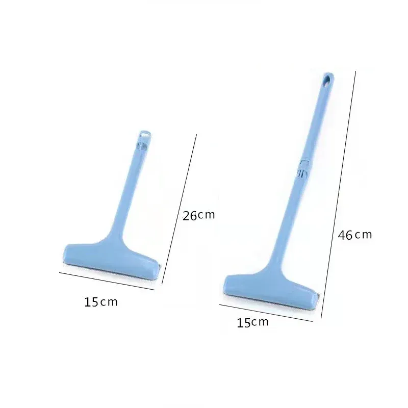 Brosse de nettoyage rétractable à long manche pour moustiquaires, rideaux et tapis 5