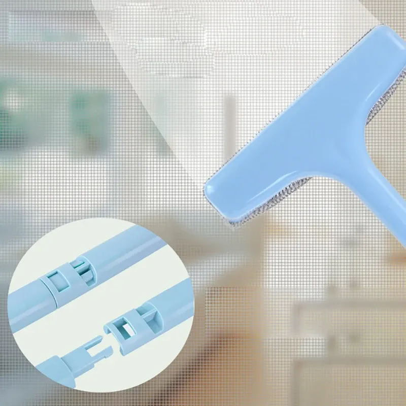 Brosse de dépoussiérage, gros plan sur les poils