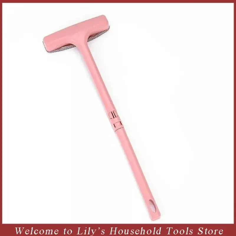 Brosse de nettoyage rétractable à long manche pour moustiquaires, rideaux et tapis 9
