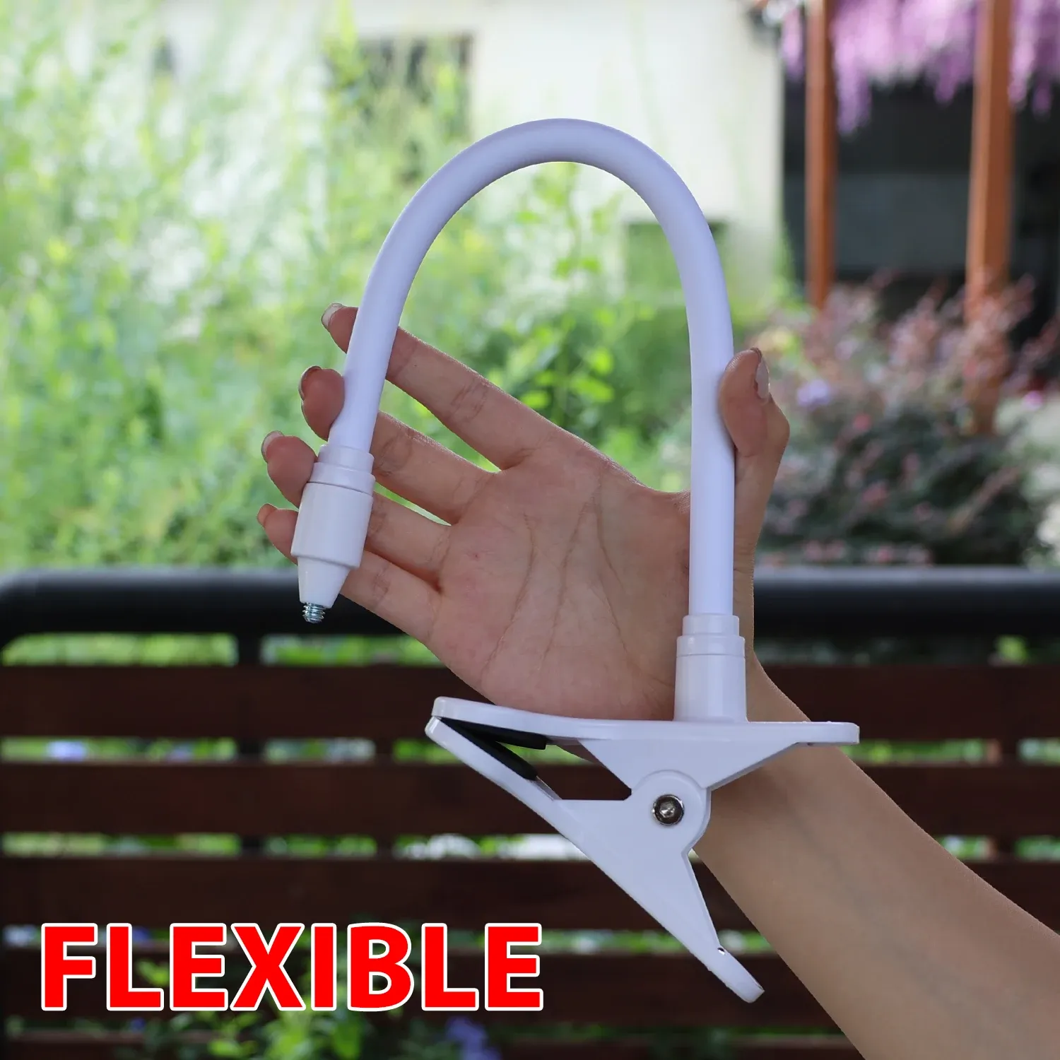 Support de caméra flexible, fixation par pince