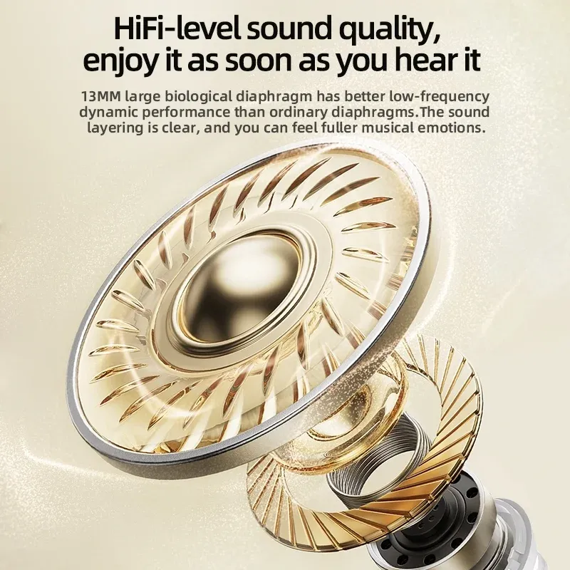 Écouteurs Bluetooth 5.3 sans fil MINI13 invisibles, son HiFi haute définition et basses puissantes 4