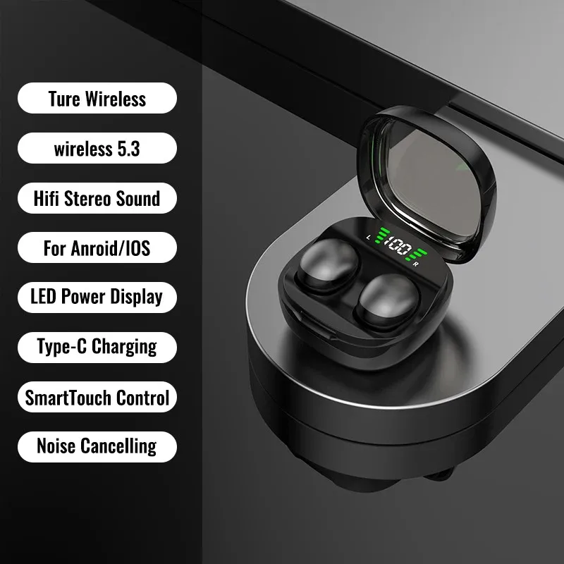 Écouteurs Bluetooth 5.3 sans fil MINI13 invisibles, son HiFi haute définition et basses puissantes 8