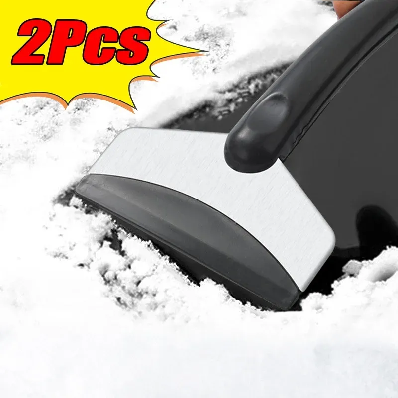 Pelle à neige multifonction pour voiture et grattoir à glace, lot de 2 pièces – Outil de dégivrage de pare-brise pour l'hiver - Image 1