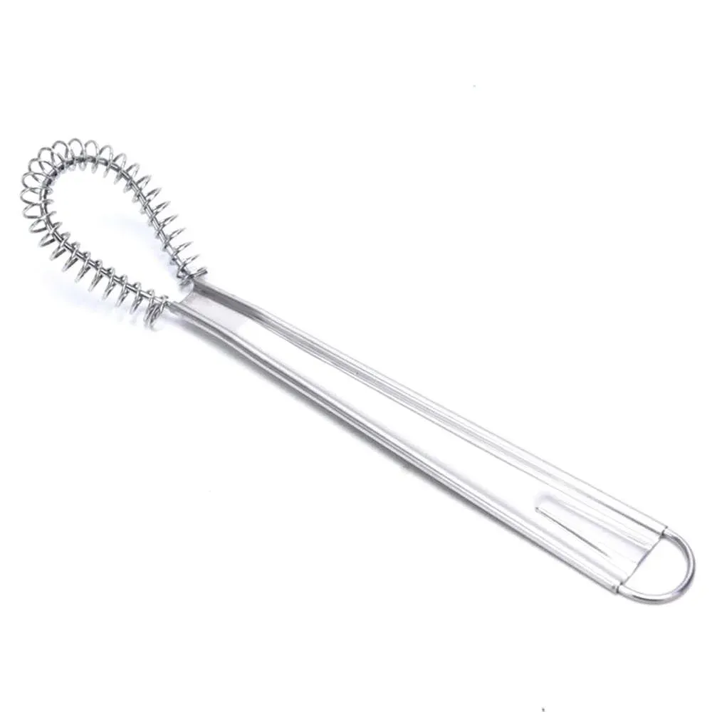 Batteur à œufs manuel à ressort en acier inoxydable – Mini fouet de cuisine 3