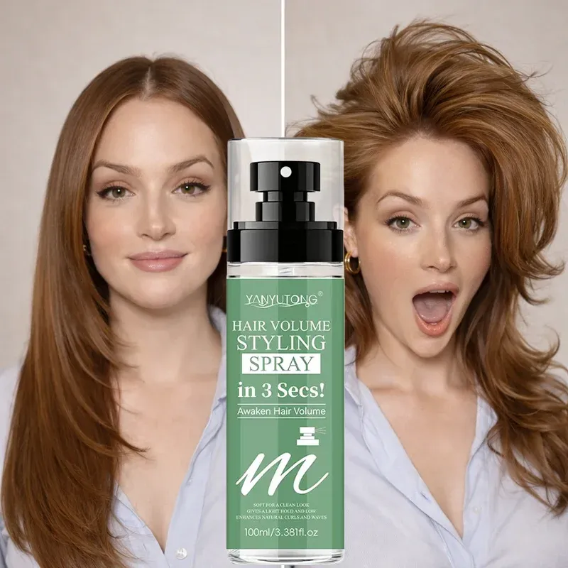 Spray coiffant 3 secondes 100 ml, densifiant et volumisant, pour boucles ondulées, laque coiffante 1