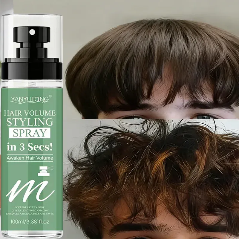 Spray coiffant 3 secondes 100 ml, densifiant et volumisant, pour boucles ondulées, laque coiffante 2