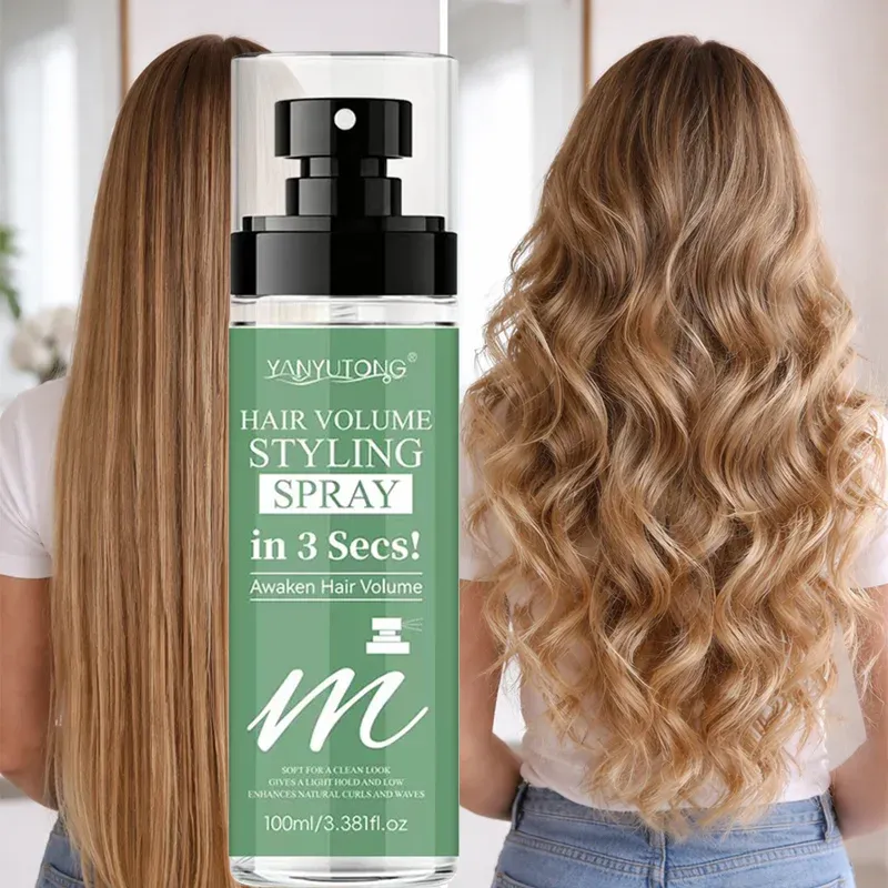 Spray coiffant 3 secondes 100 ml, densifiant et volumisant, pour boucles ondulées, laque coiffante 4
