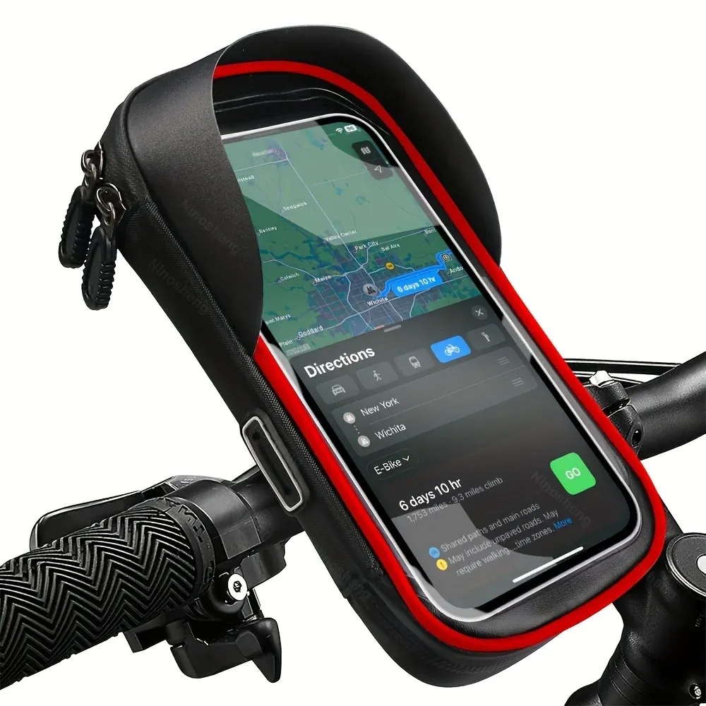 Support téléphone vélo étanche détail fermeture