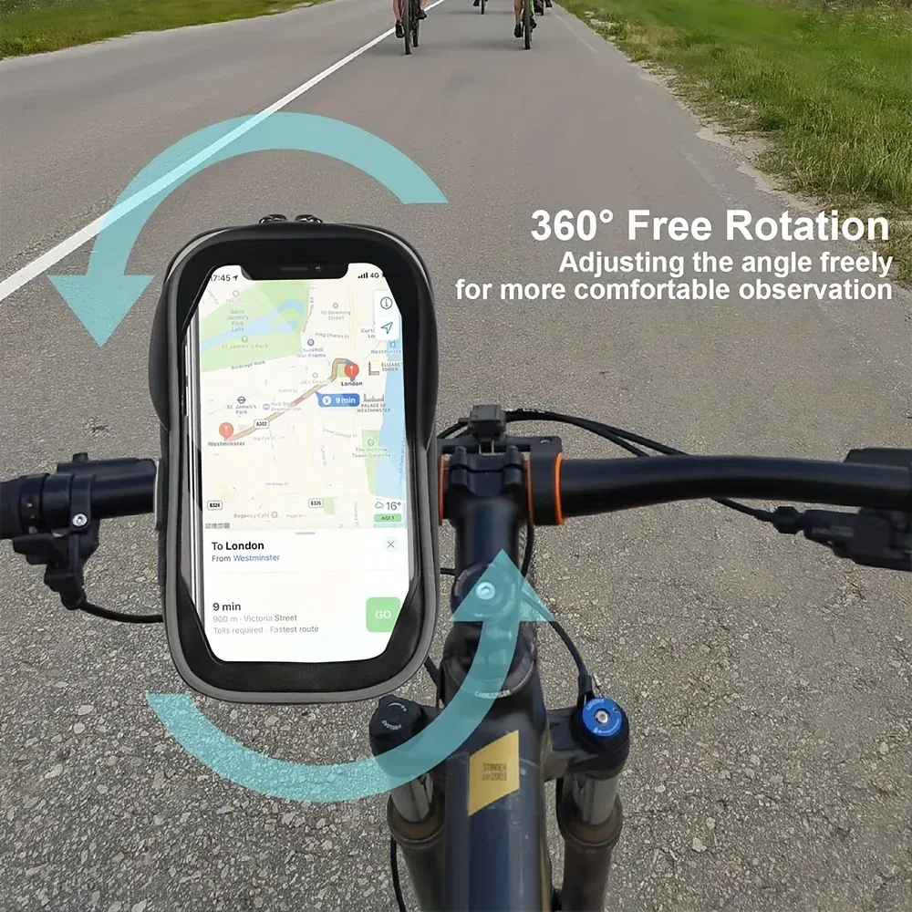 Support téléphone vélo étanche rangement