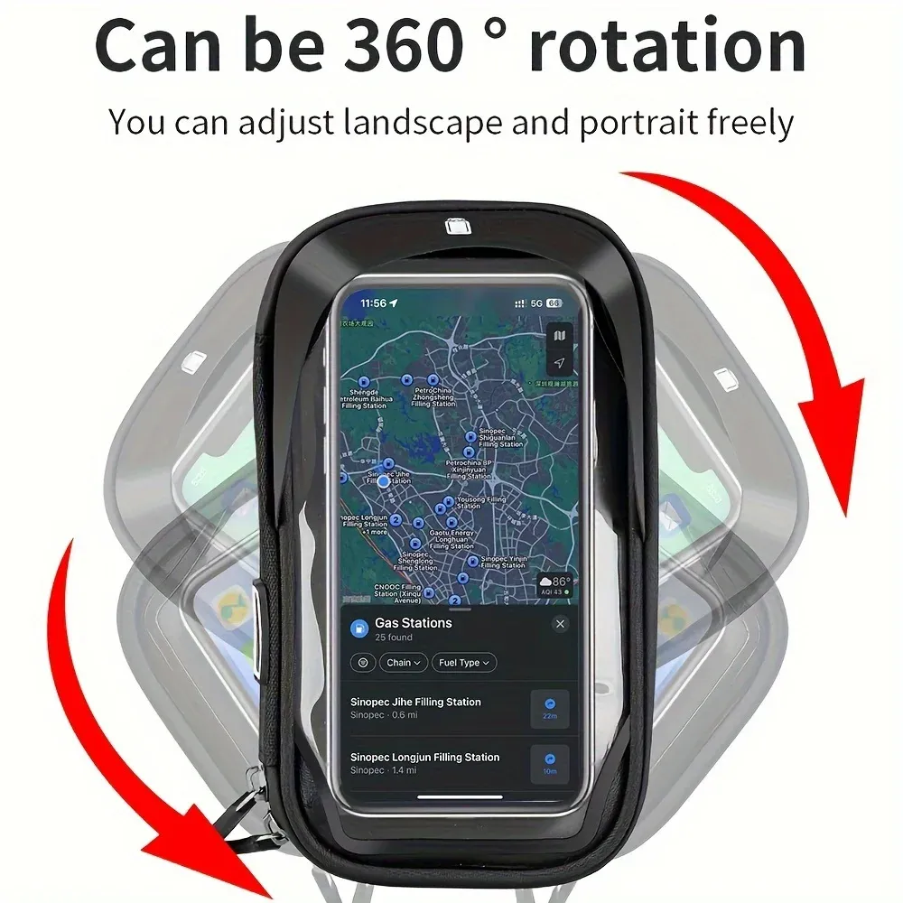 Support téléphone vélo étanche fixation guidon