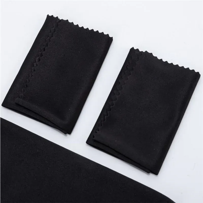 Nouveaux 10 chiffons en microfibre pour nettoyer les lunettes, chiffons de nettoyage pour verres, chiffons noirs pour lunettes, accessoires pour lunettes 3