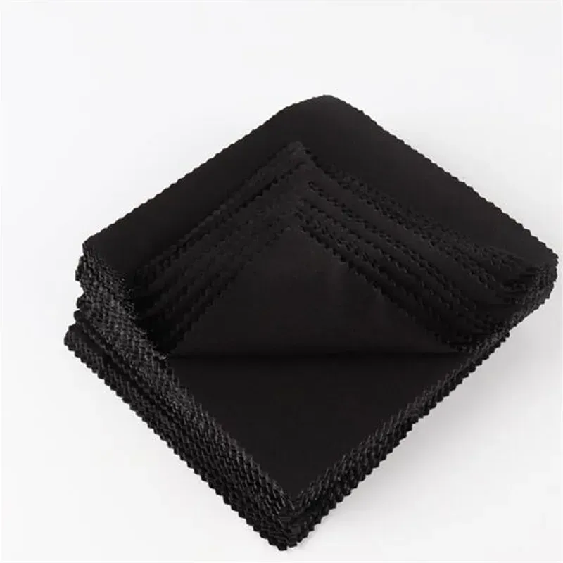 Nouveaux 10 chiffons en microfibre pour nettoyer les lunettes, chiffons de nettoyage pour verres, chiffons noirs pour lunettes, accessoires pour lunettes - Image 1
