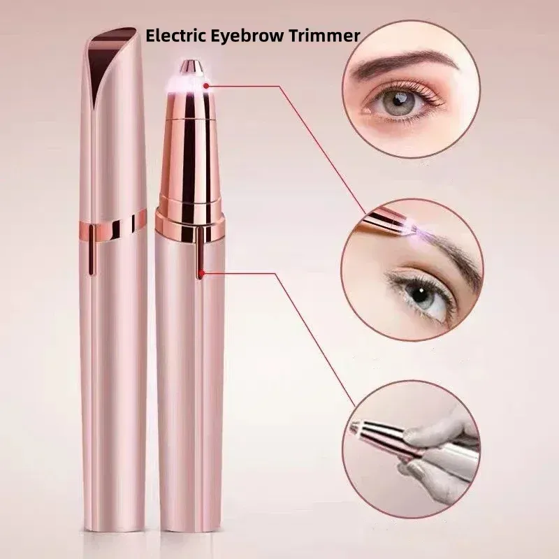Rasoir électrique portable rechargeable pour sourcils et zones du corps, pour femme - Image 1