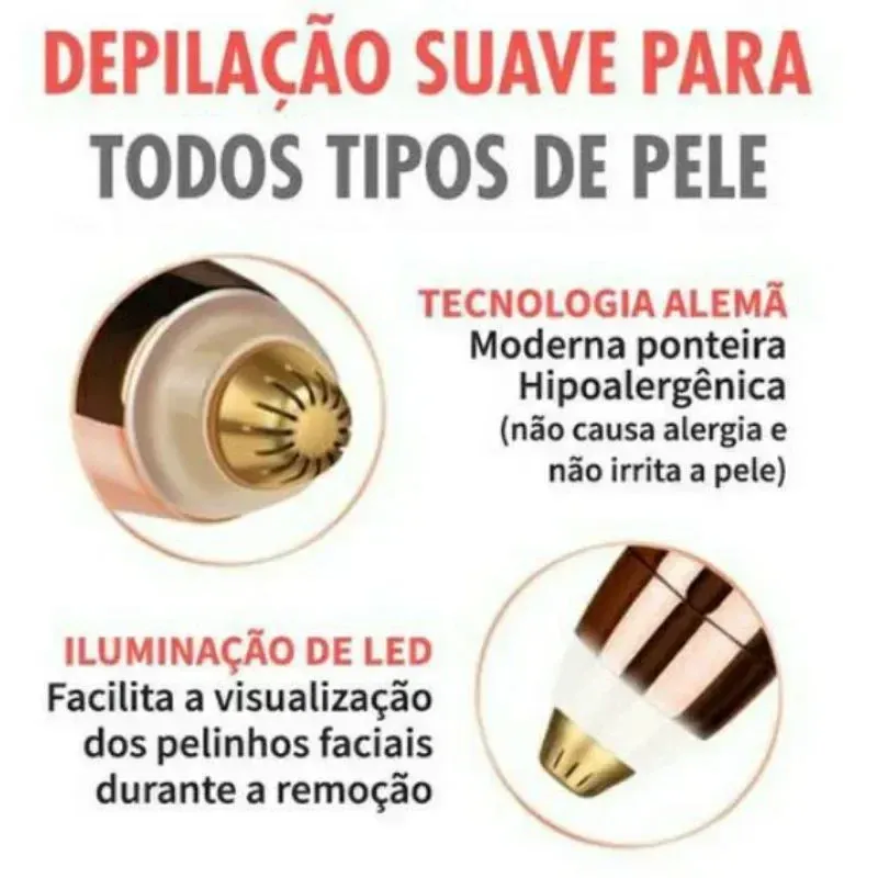 Tondeuse à sourcils électrique, vue d'ensemble