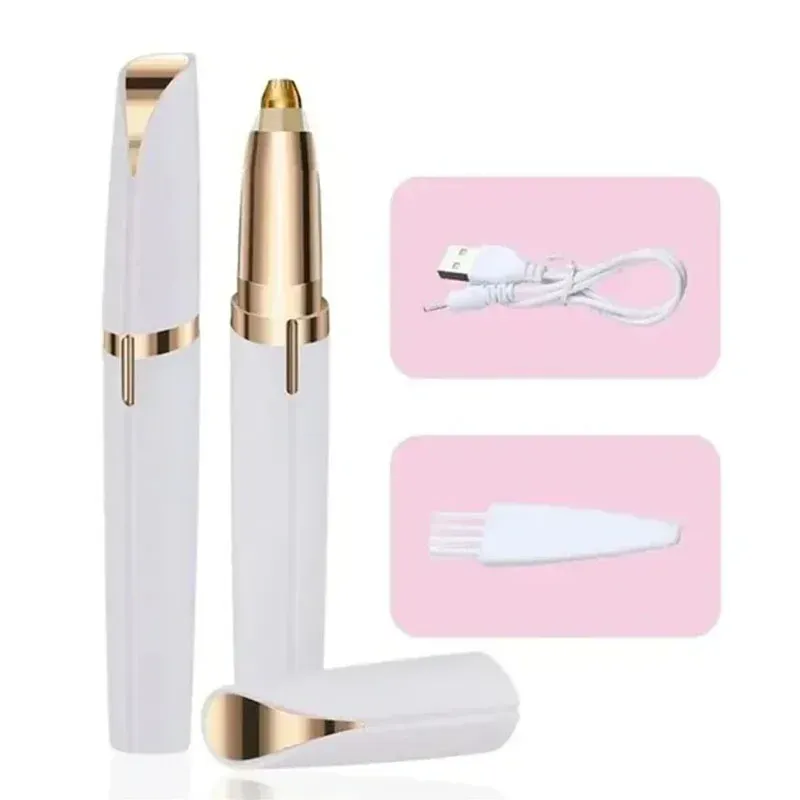 Rasoir électrique portable rechargeable pour sourcils et zones du corps, pour femme 9
