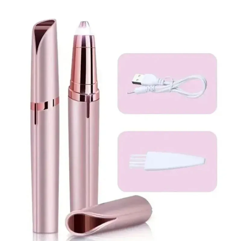 Rasoir électrique portable rechargeable pour sourcils et zones du corps, pour femme 8