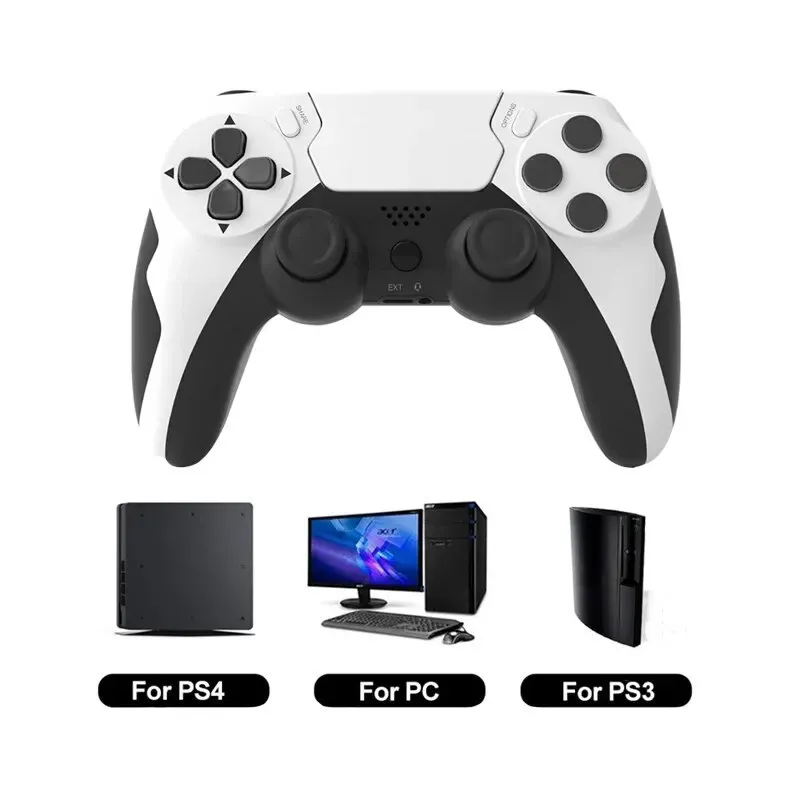 Manette de jeu sans fil GAMINAlbanP48 avec gyroscope à six axes, compatible PS4, PS3 et PC, avec fonction vibration 9