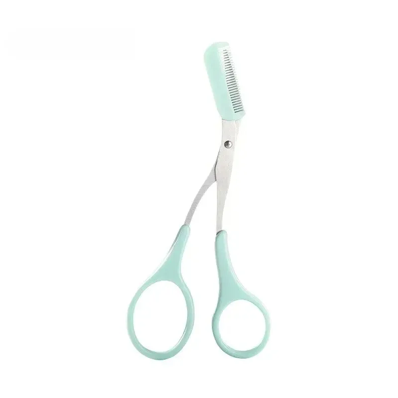 Lot de 3 rasoirs à sourcils en acier inoxydable avec ciseaux et peigne 7