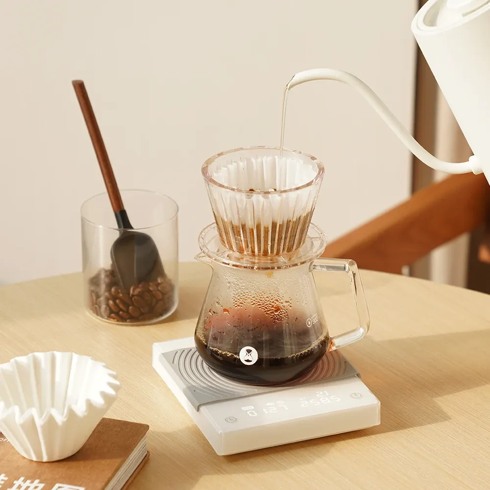 TIMEMORE Balance à café Basic 2.0 noir miroir, précision 0,1 g, grand écran LCD 5